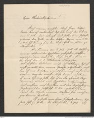 Nachlass Franz Steindachner, Brief von Johann Santarius an Franz Steindachner (30.01.1904), Inv.Nr. 434.01, Seite 1